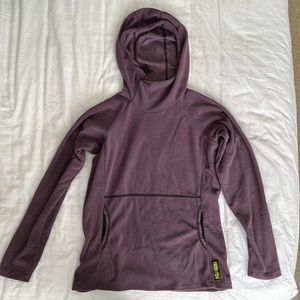 Melanzana Lupine Purple Micro Grid Hoodie